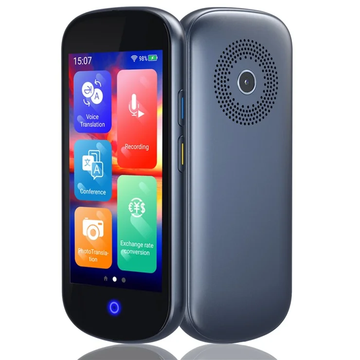 V12 4-inch Touch Screen 137 Languages Voice Translator WiFi Smart Translation Device with Camera