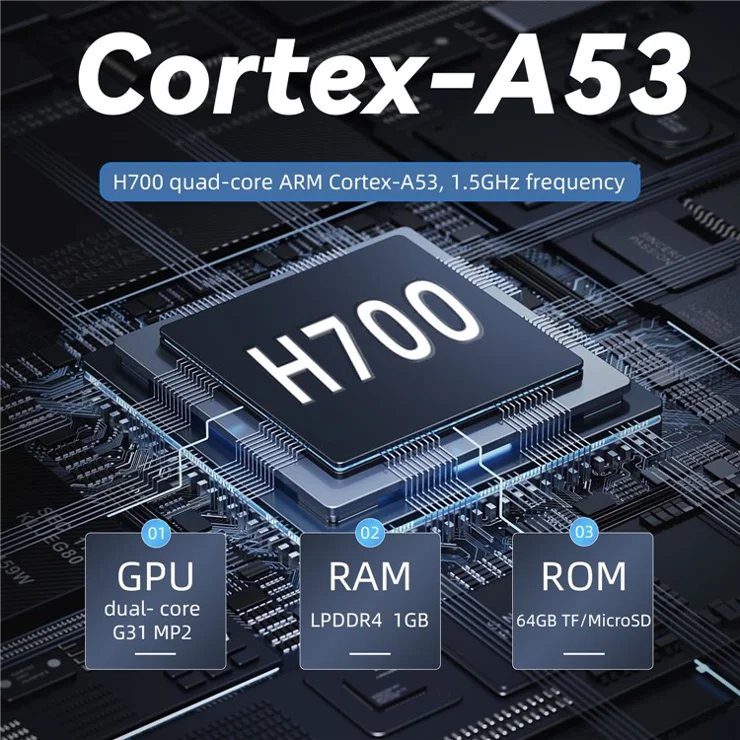 ANBERNIC RG35XX H 64GB+128GB Handheld Game Console 3.5-inch IPS Screen Support 10K Games (English Version) - Black
