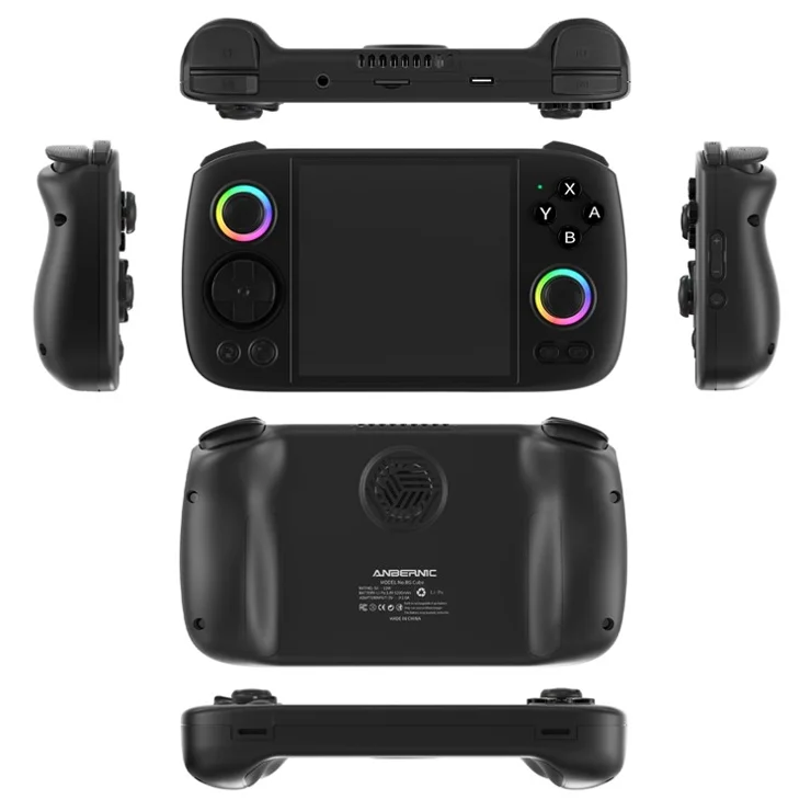 ANBERNIC RG Cube Wireless Gamepad 3.95-inch IPS Screen Handheld Gaming Console, without TF Card - Black