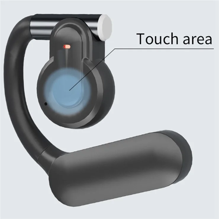 QH-008 Ear Hook Bluetooth-compatible Headset ENC Wireless Headphone Waterproof Earphone - Beige