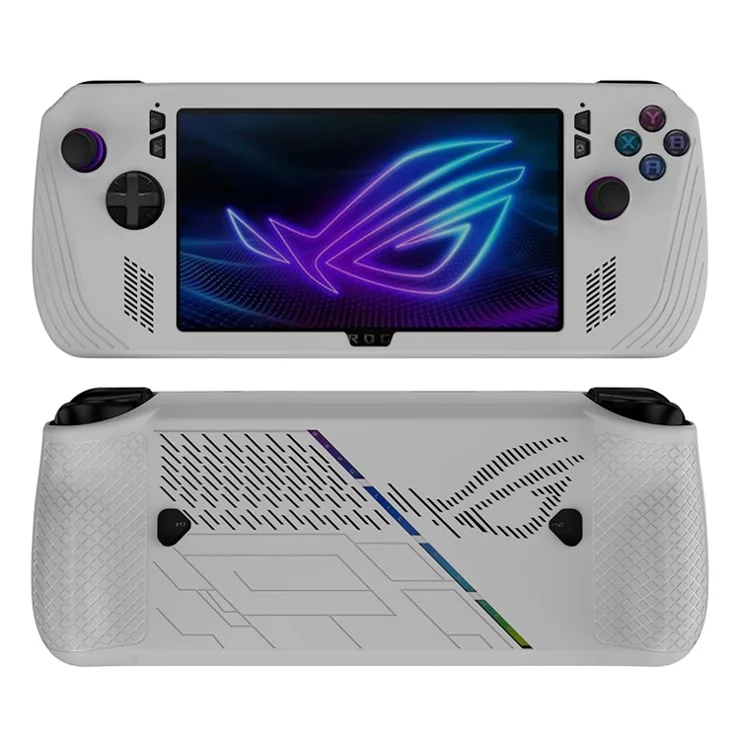 For Asus ROG Ally X Game Console Protector Silicone Anti-drop Cover - White