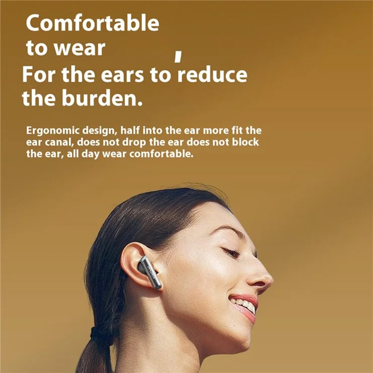 AWEI T88 Noise Reduction Bluetooth-compatible Headset TWS Wireless Headphone Waterproof Earphone - White
