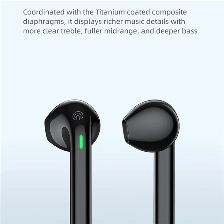 AWEI T26 Pro TWS Bluetooth-compatible Headset Wireless Semi-in-ear Headphone Noise Reduction Earphone - White