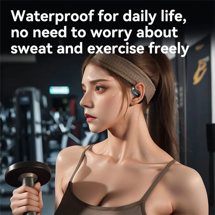 YESIDO YSP19 OWS Open-Ear Bluetooth-compatible Headphones with IPX5 Waterproof Rating - Beige