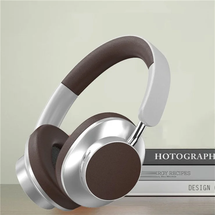 VJE 902 Low-Latency Over-Ear Headset HD Sound Bluetooth-compatible 5.3 Wireless Headphones Support AUX / TF / FM - Brown