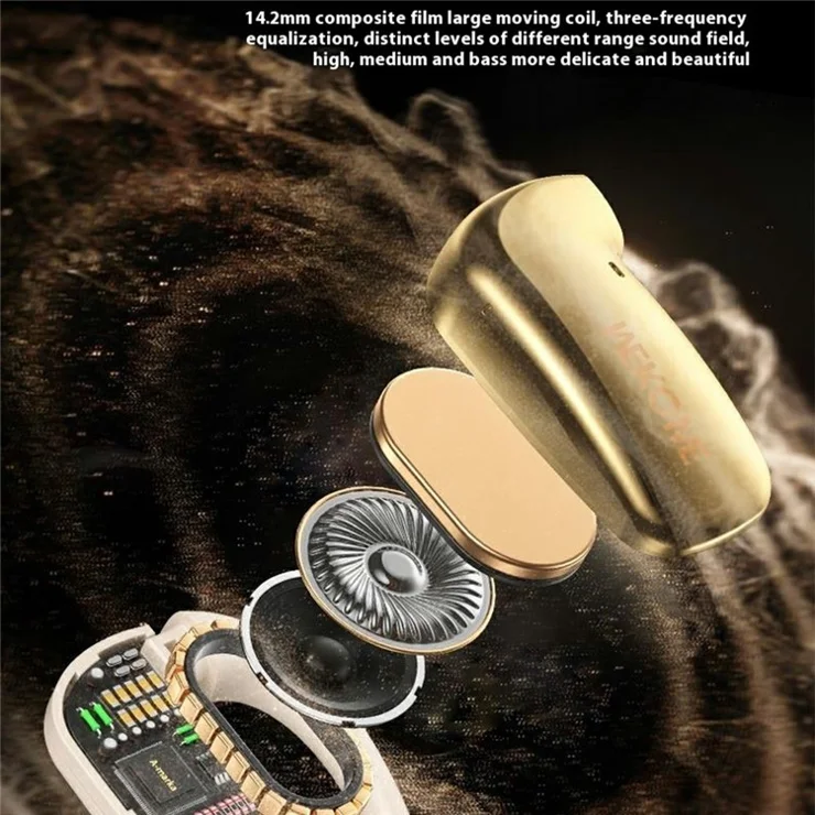 WEKOME WS-17 Open Ear Headphones Bluetooth-compatible 5.4 OWS Hanging Earphones Earbuds 15H Playtime - White
