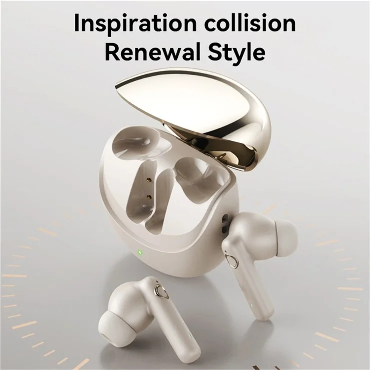 S670 Active Noise Cancellation Wireless Bluetooth-compatible Earbuds In Ear Sports Headphones - Nude