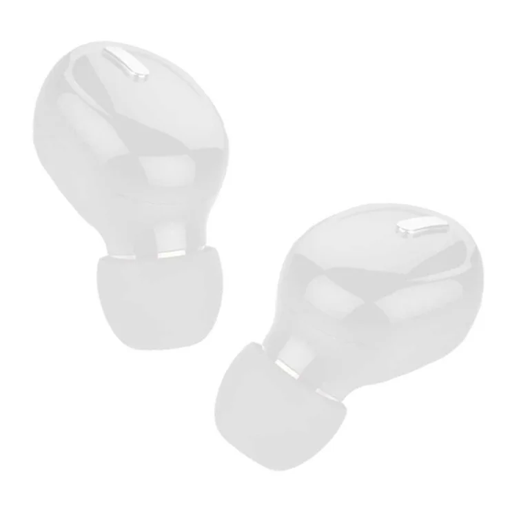 X9 Wireless In-ear Earbuds TWS Mini Sports Headphone Portable Bluetooth-compatible 5.0 Stereo Headset with Ear Caps - White