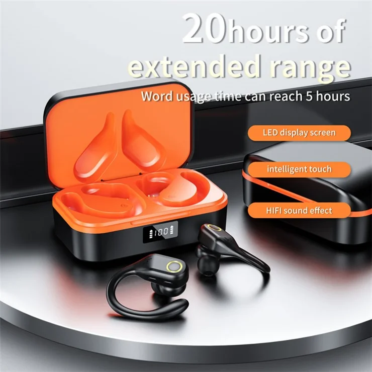 J10 Wireless Bluetooth-compatible Headset IPX5 Waterproof Headphones ANC+ENC Dual Noise Cancelling TWS Earbuds - White