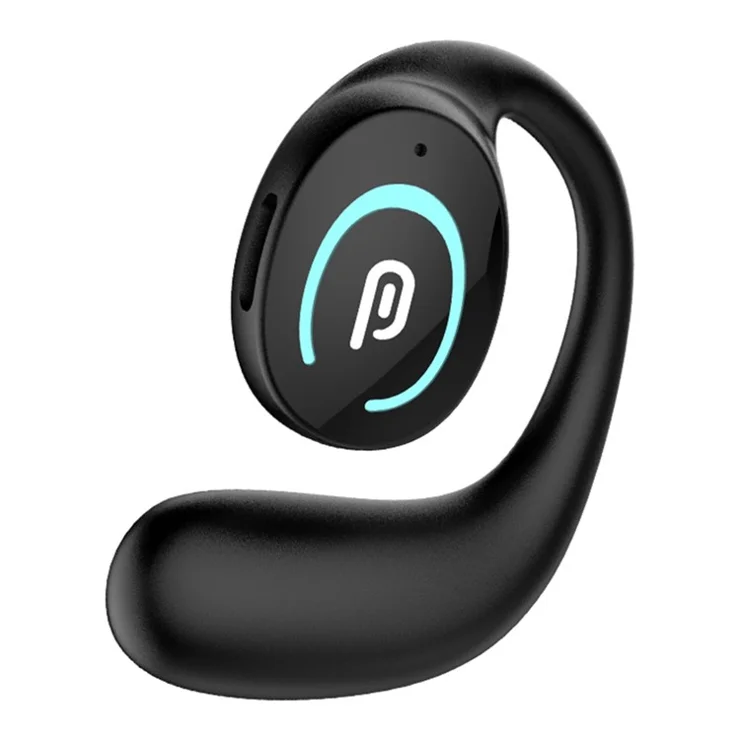 K9 Single Ear Bluetooth-compatible 5.3 Earhook Headset Bone Conduction Music Earphone - Black