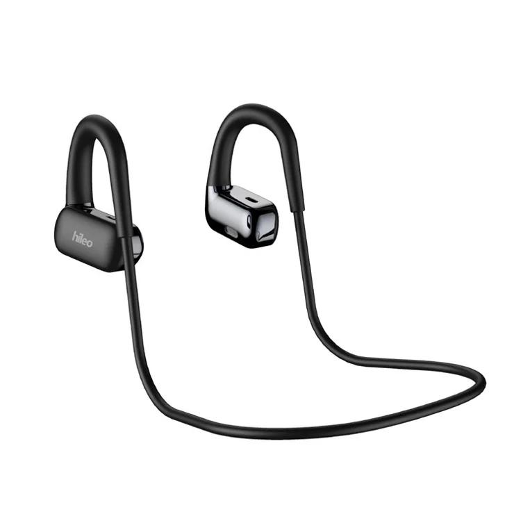HILEO Hi77 Air Conduction Open Ear Bluetooth-compatible Headphones Sports Wireless Earphones - Black