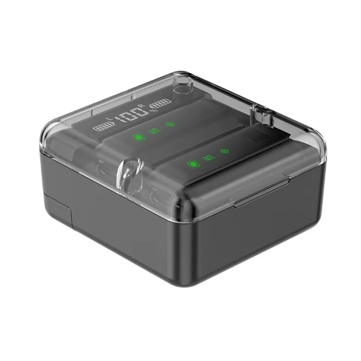 S52 Adjustable Volume 2.4G Wireless Lavalier Microphone, 2 Transmitter + 1 Receiver - Type-C Receiver