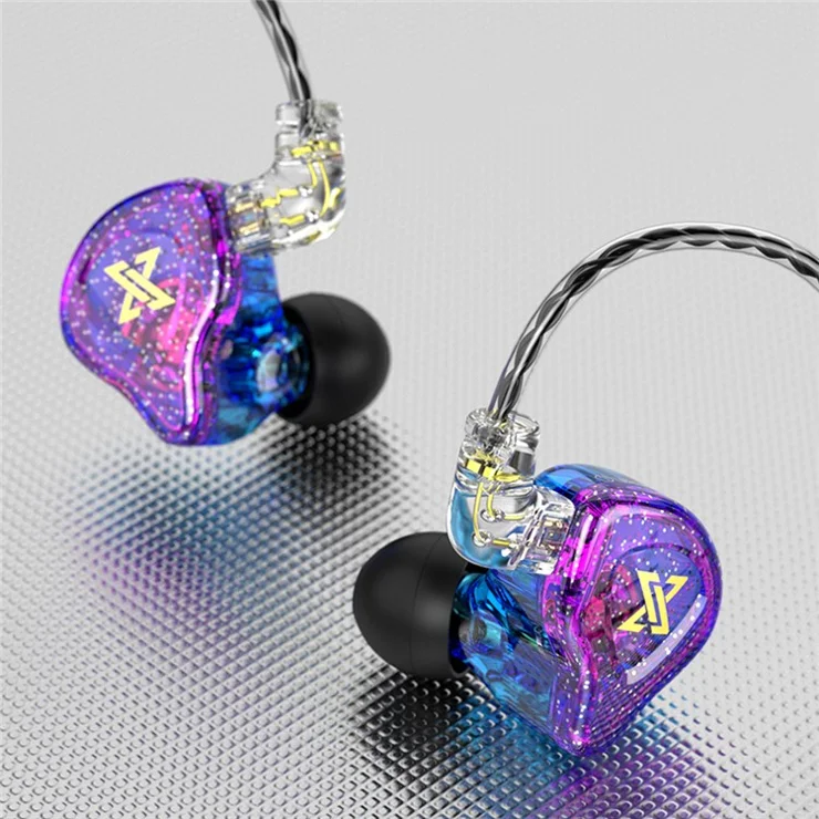 QKZ AK6 Max 3.5mm In-ear Headphones HiFi Sound Detachable Wired Earphones, No Mic - White