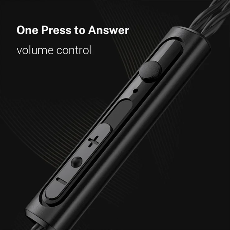 JIANGSHENG K1 3.5mm Wired Headset HIFI Half-In-Ear Earphone Sports Headphone for Smartphone - Red