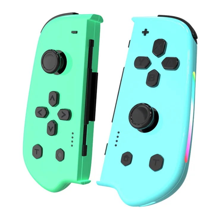 NS055 1 Pair for Nintendo Switch Wireless Joycon Controller Vibration  Bluetooth-Compatible Gamepad - Green+Blue
