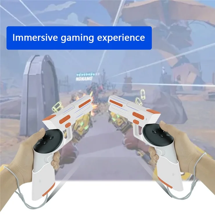 For Meta Quest 3 / 3S VR Gaming Auxiliary Accessories Imitation Gun Shooting Controller Game Handle Cover
