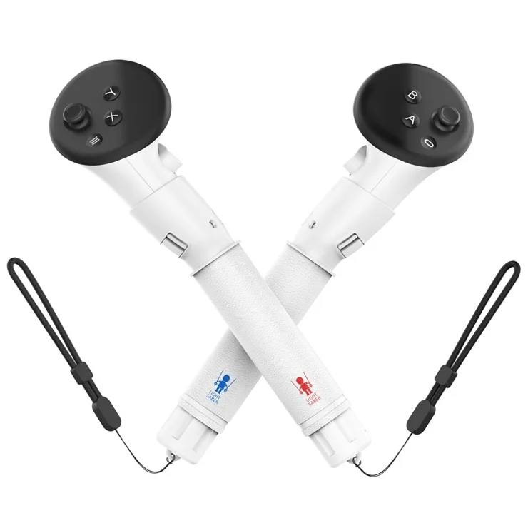 4-In-1 VR Gaming Controller Extension Cover For Meta Quest 3 Auxiliary Tool - White