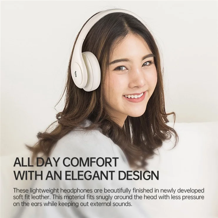 P9 Wireless Bluetooth-compatible Headphones ANC Active Noise Cancelling Deep Bass Headset - White