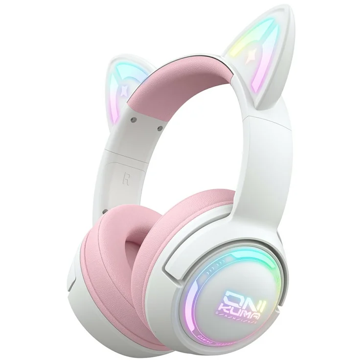 ONIKUMA GT838 Cat Ear Gaming Headset Triple Mode RGB Light