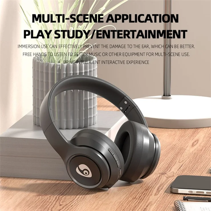 OVLENG Folding Design Over Ear Wired and Wireless Headphone 3D Stereo Sound No Delay Bluetooth-compatible Headset