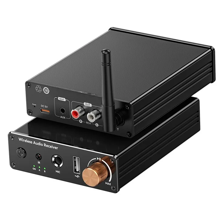 Adattatore Bluetooth 5.0 Per Auto – RCA E AUX 3.5mm, Ricevitore Audio Wireless Per Stereo