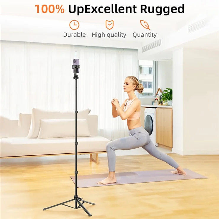VRIG 1.6m 2-in-1 Live Broadcast Selfie Stick Telescopic Tripod Bracket with Bluetooth-compatible Remote