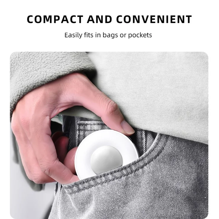 BRDRC Magnetic Fill Light Selfie Light Power Bank Rotatable Phone Stand Compatible with MagSafe - White