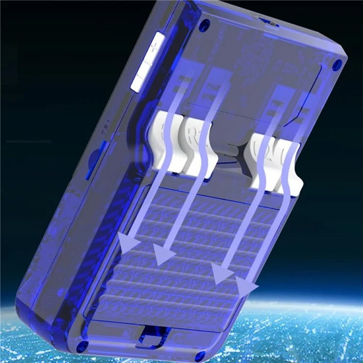 My Mini 64G Portable Retro Gaming Console Open Source 3D Handheld Game Machine - Transparent Blue