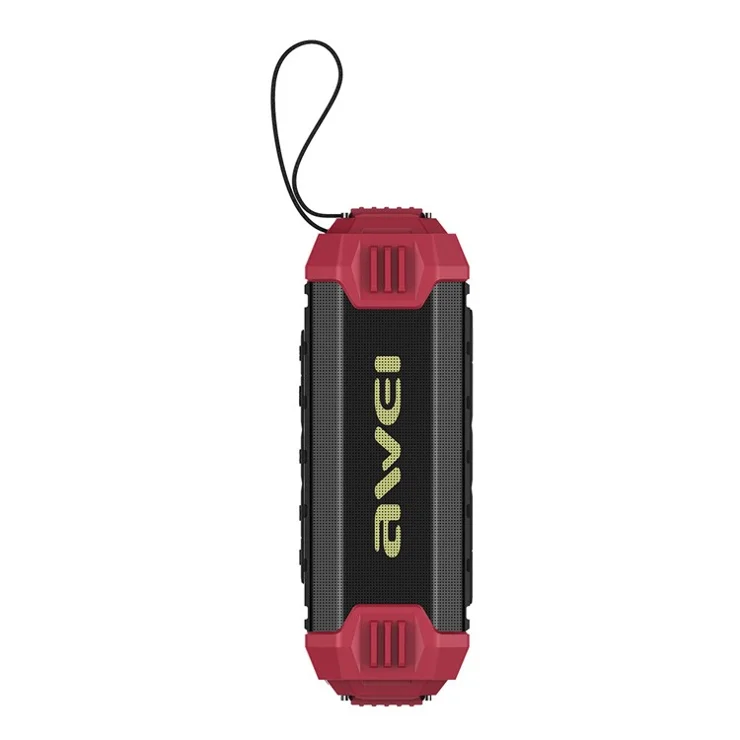 AWEI Y280 16W High Power Bluetooth-compatible Speaker IPX4 Waterproof Outdoor Portable Subwoofer - Red