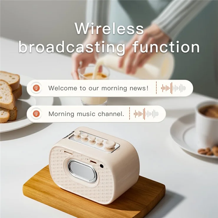 P13 Multifunctional Sleep Aid Device White Noise Bluetooth-compatible Speaker Support FM Radio, TF Card - Pink