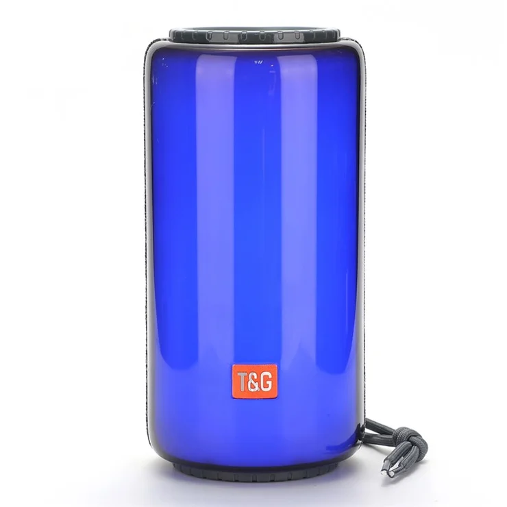 T&G TG639 10W TWS Wireless Bluetooth-compatible Speaker with LED Light Portable Outdoor Music Player Stereo Portable Speaker (CE) - Grey
