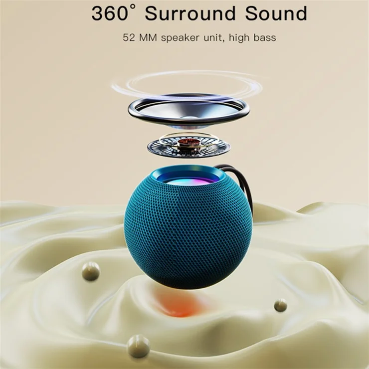 YESIDO YSW13 Wireless Audio Subwoofer Speaker Outdoor Home Bluetooth-compatible Speaker 3 Light Modes
