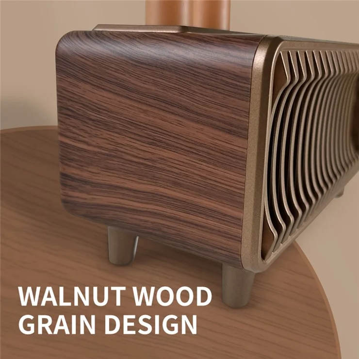 CYBORIS T7 Retro Wooden Grain Bluetooth-compatible Speaker Stereo Bass FM Radio Support FM / TF Card / AUX / TWS