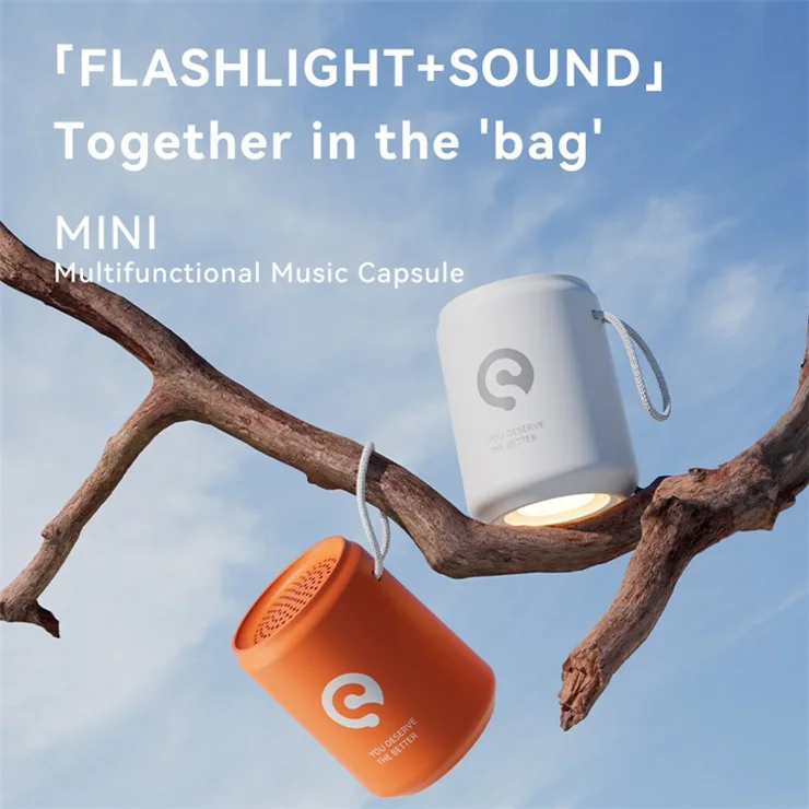 SANAG X2 Pro Portable Bluetooth-compatible Speaker Flashlight Outdoor Camping Wireless Stereo Subwoofer - Orange