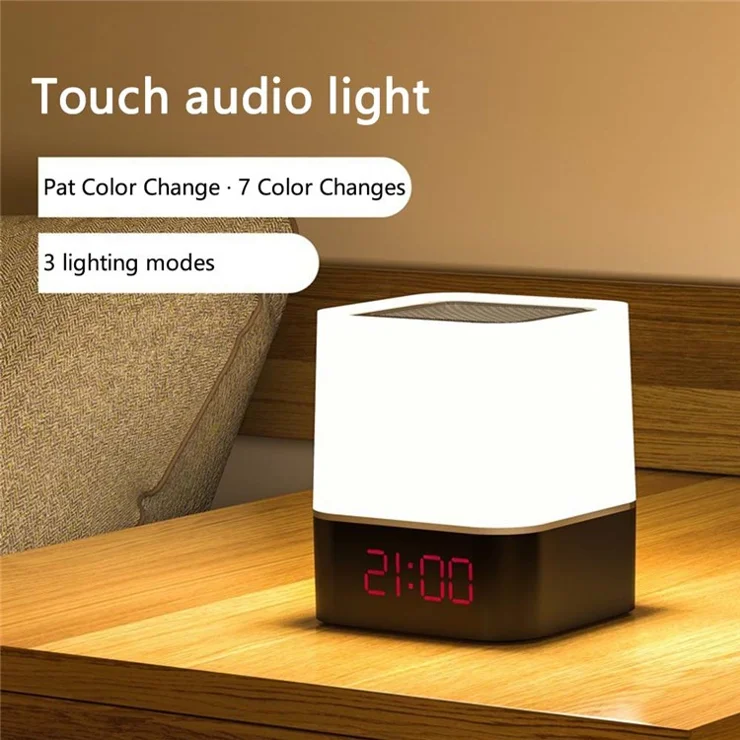 Bluetooth-compatible Audio Speaker HiFi Portable Mini Speaker Subwoofer Support Touch Control Lights / TF Card