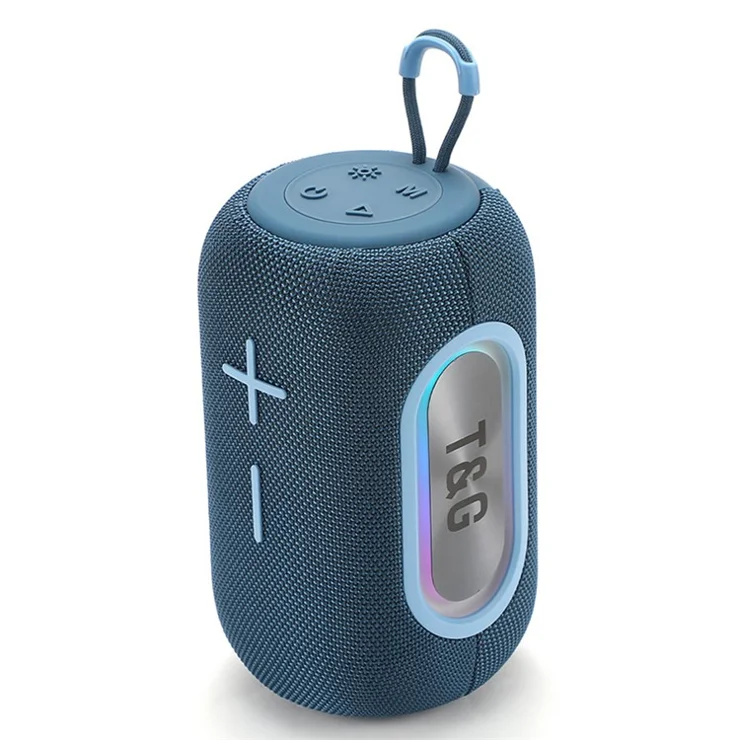 T&G TG-665 Bluetooth-compatible Speaker Wireless Outdoor Subwoofer Portable FM Radio Audio Player - Blue