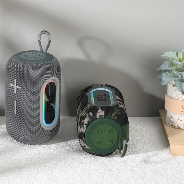 T&G TG-665 Bluetooth-compatible Speaker Wireless Outdoor Subwoofer Portable FM Radio Audio Player - Red