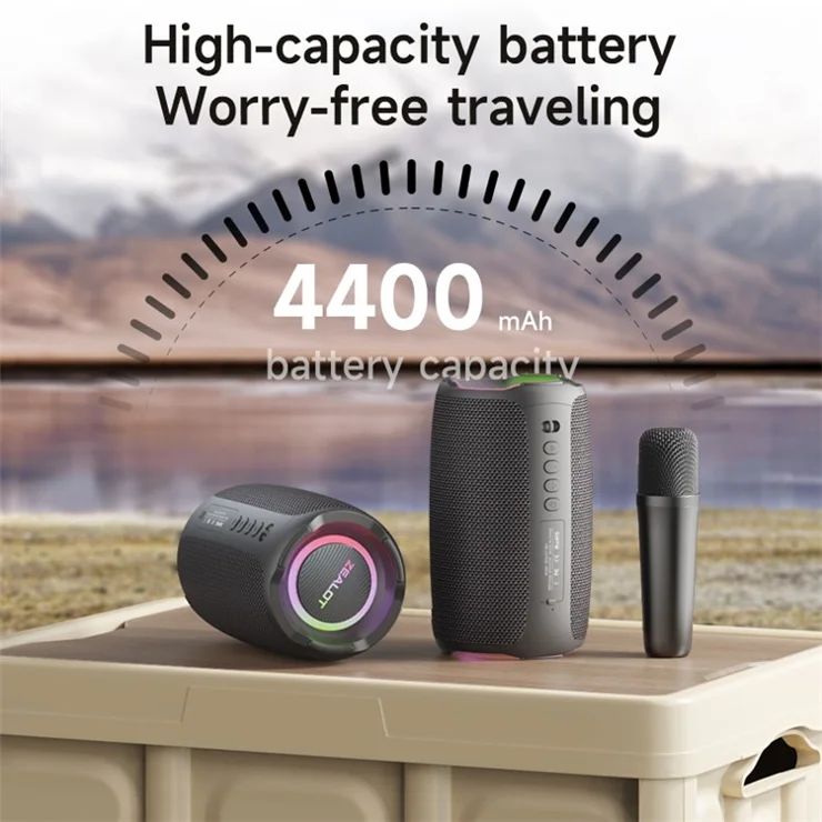 ZEALOT S61 Bluetooth-compatible Speaker Waterproof Outdoor Bass Sound Loudspeaker with 2 Mic