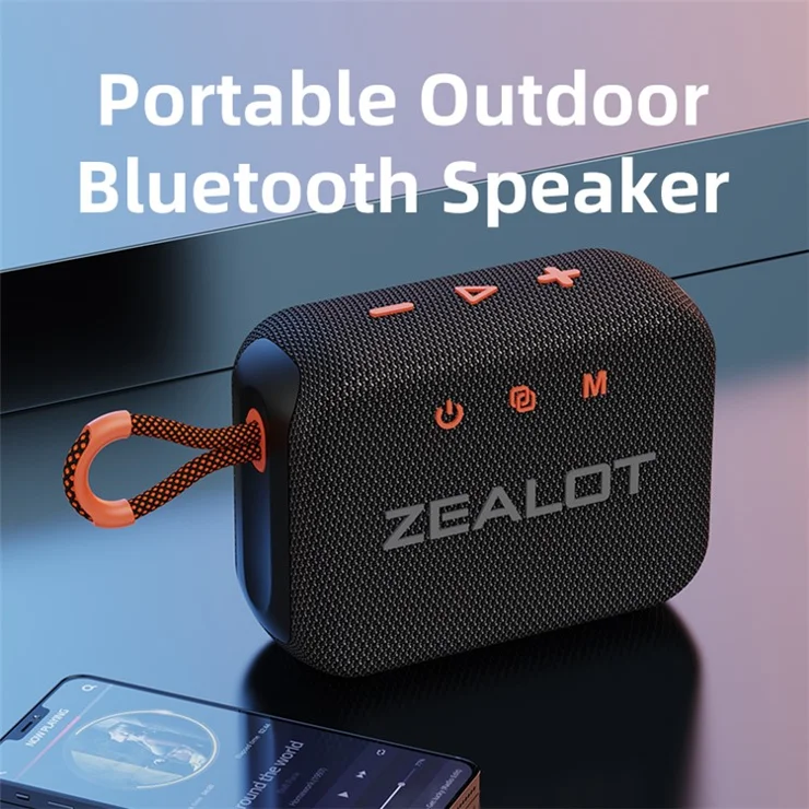 ZEALOT S75 Portable Bluetooth-compatible Speaker IPX6 Waterproof True Wireless Stereo Subwoofer - Camouflage