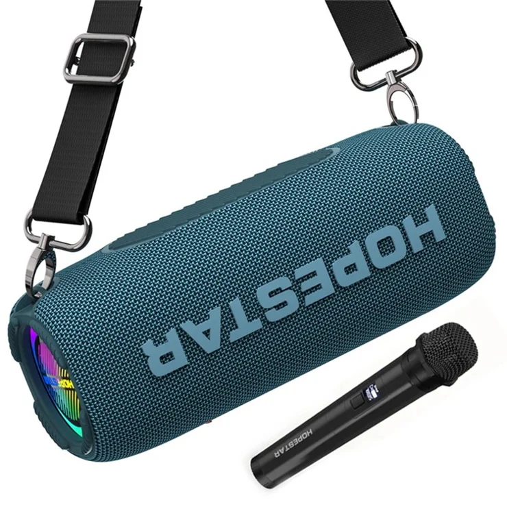 HOPESTAR P32 Max 55W High Power Portable Bluetooth-compatible Speaker with Mic Karaoke Subwoofer - Blue