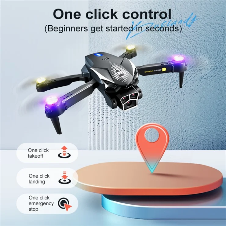 LU600 Four-Sided Obstacle Avoidance Folding Aircraft High Definition RC Drone, with 1 Battery