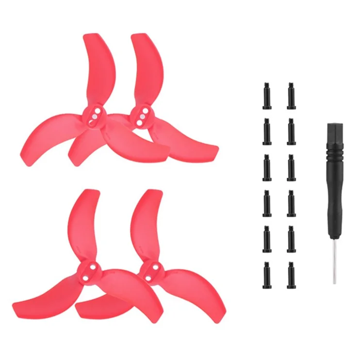 BRDRC 2 Pairs for DJI Avata 2 PC Propellers Drone Replacement Parts - Red