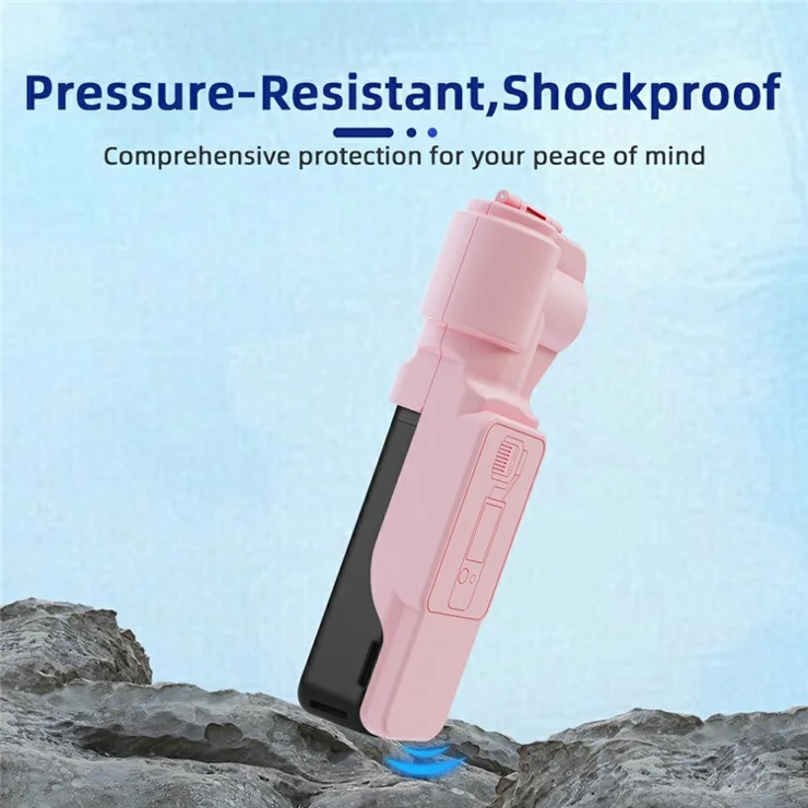 BRDRC For DJI Osmo Pocket 3 Gimbal Protector Screen Lens Cover Protective Hard Case - Pink