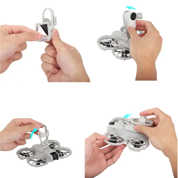 SUNNYLIFE NE-GZ895 For DJI Neo Insta360 GO 3S / GO 3 Action Camera Shock Absorbing Mount Bracket