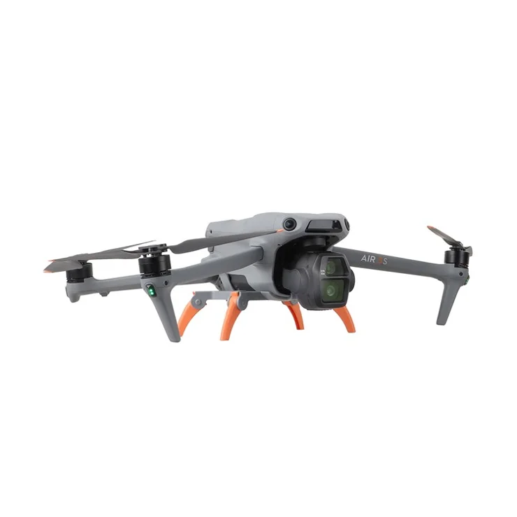 SUNNYLIFE A3S-LG909 For DJI Air 3S / Air 3 Plastic Landing Gear Foldable Drone Heighten Landing Stand - Grey+Orange