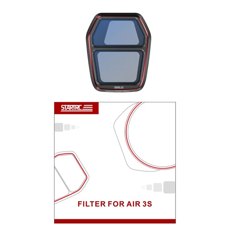 STARTRC 1154764 For DJI Air 3S Drone Camera Natural Night Filter Aluminum Alloy + Glass Night Lens Filter