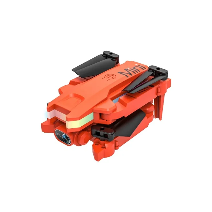 LSRC LS-XT8 Folding RC Aircraft Portable Mini Aerial Photo Drone 4K Single-Camera Airplane with Altitude Hold Mode - Orange