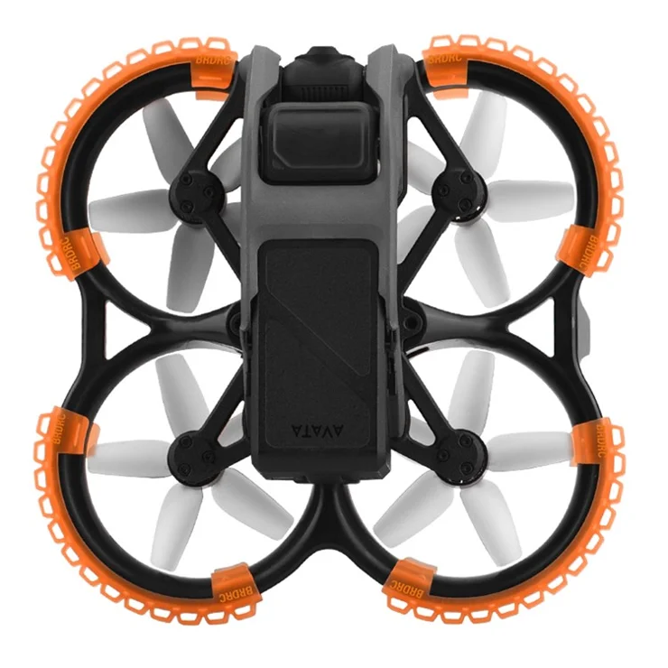 BRDRC 9604 For DJI Avata 4Pcs / Set Drone Propeller Guard Bumper Rings Anti-collision Protection Rings - Orange