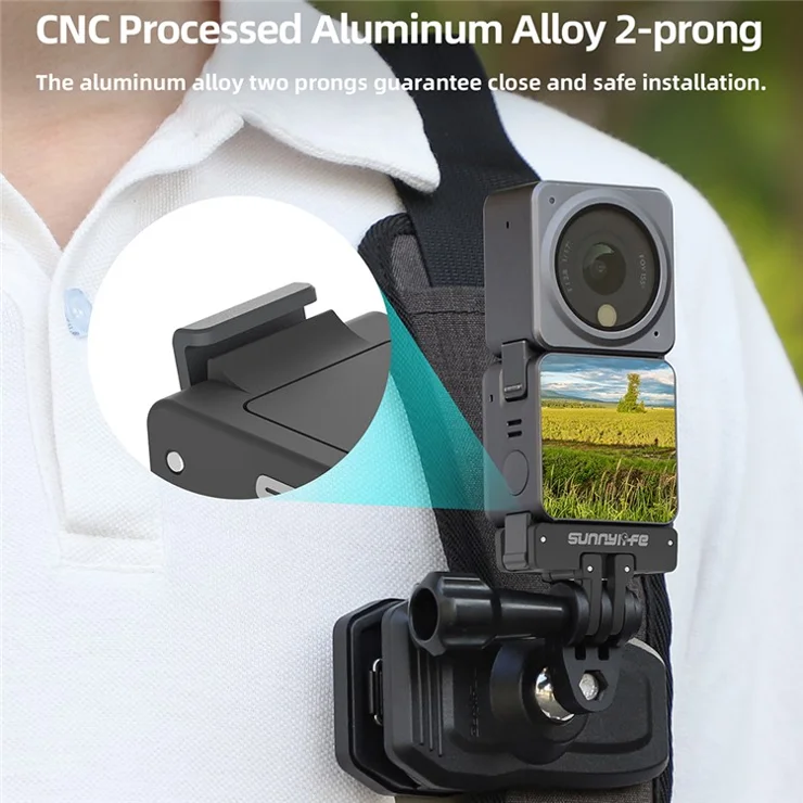 SUNNYLIFE AD691 Magnetic Adapter for DJI Osmo Action 4 / 3 / 2 Quick-release Selfie Stick Tripod Adapter Mount