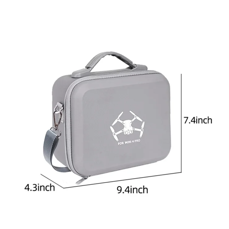 For DJI Mini 4 Pro EVA Shockproof Carrying Case Drone RC-N1 / N2 Controller Crossbody Bag